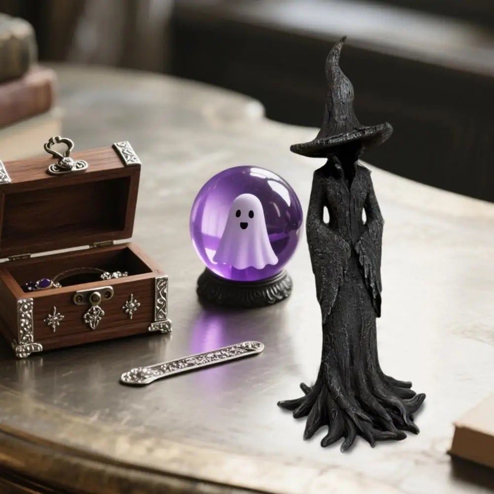 Witch Statue Spooky Halloween Witch Statue Sculpture
