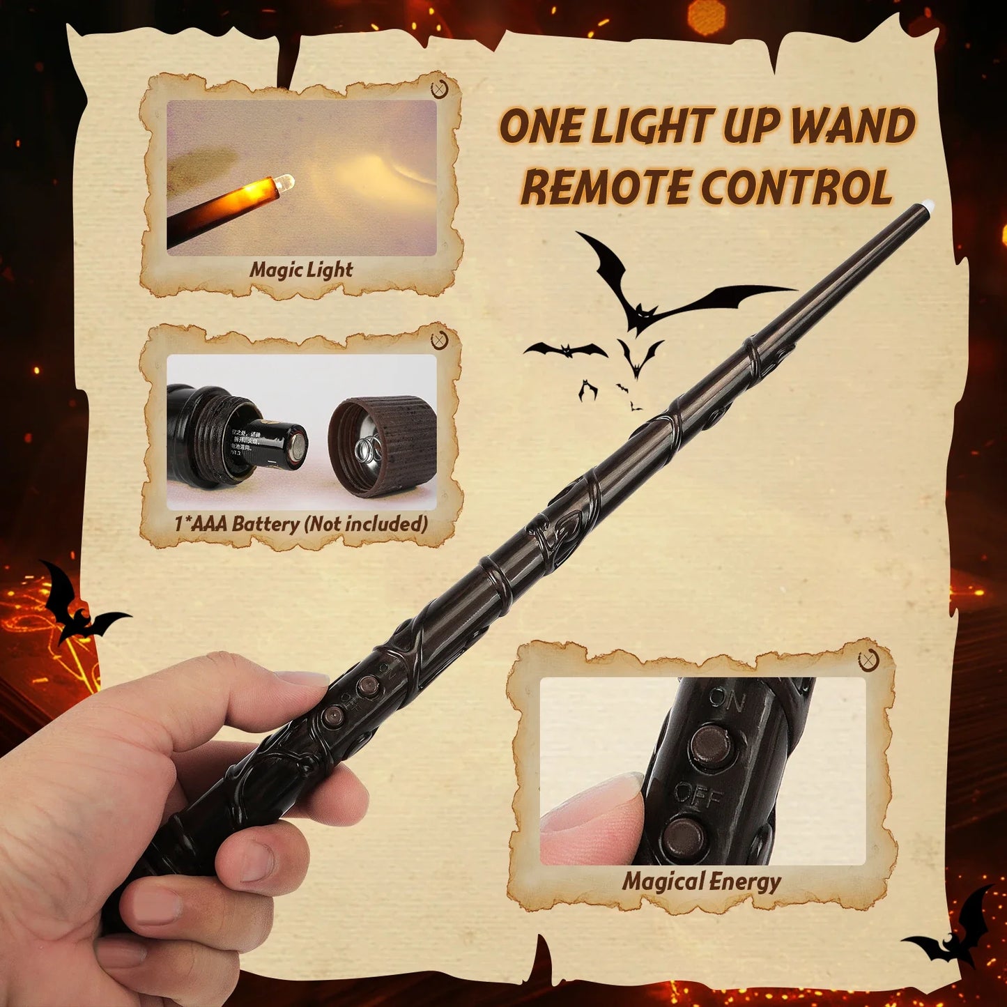 Floating Candles with Wand Light