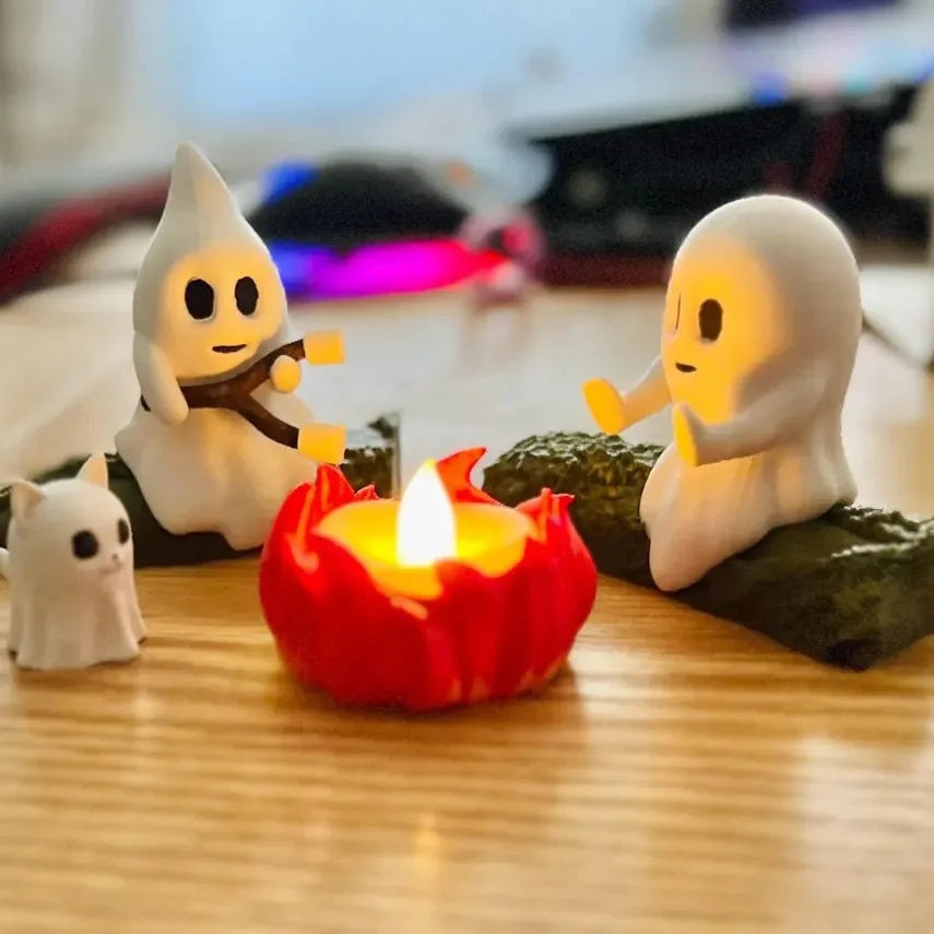 Halloween Ghost Campfire Decor