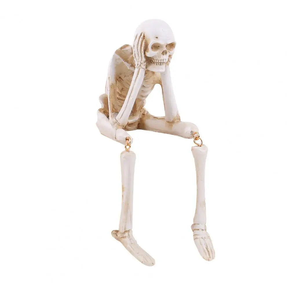 Skeleton Pose Decor Halloween Statues Set