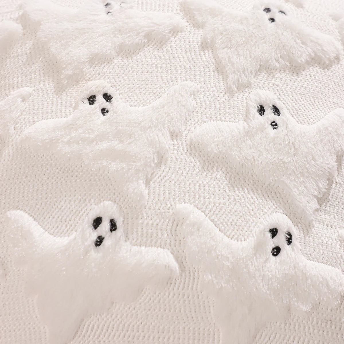 Halloween Decoration Pumpkin Ghost Quilting Plush Pillow 18x18