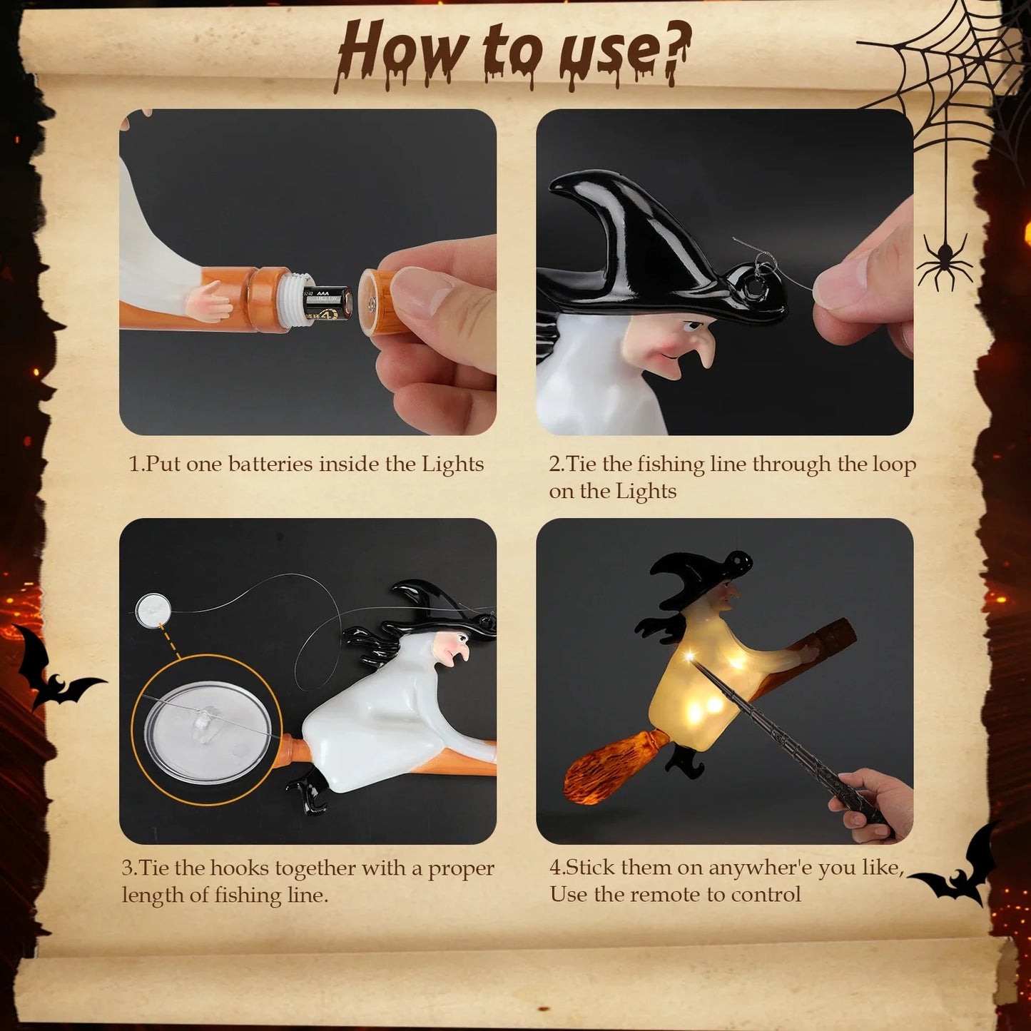 Floating Candles with Wand Light