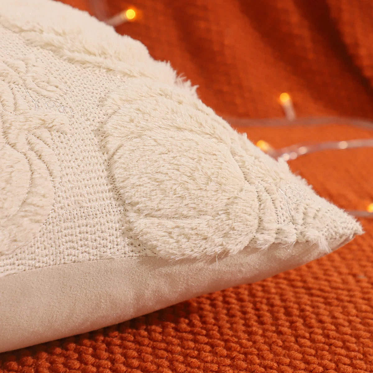 Halloween Decoration Pumpkin Ghost Quilting Plush Pillow 18x18