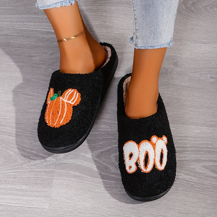 Pumpkin Casual Home Halloween Slippers