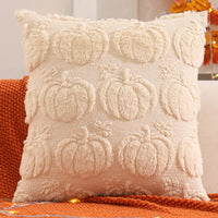 Halloween Decoration Pumpkin Ghost Quilting Plush Pillow 18x18