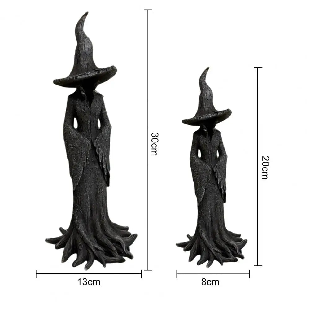 Witch Statue Spooky Halloween Witch Statue Sculpture