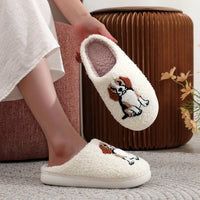 Black Halloween Horror  Pumpkin Ghost Pattern Thick-Soled Comfortable Slippers