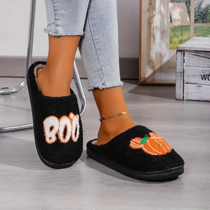Pumpkin Casual Home Halloween Slippers