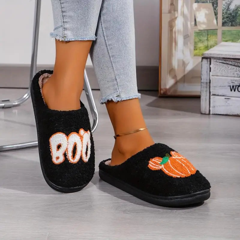 Pumpkin Casual Home Halloween Slippers