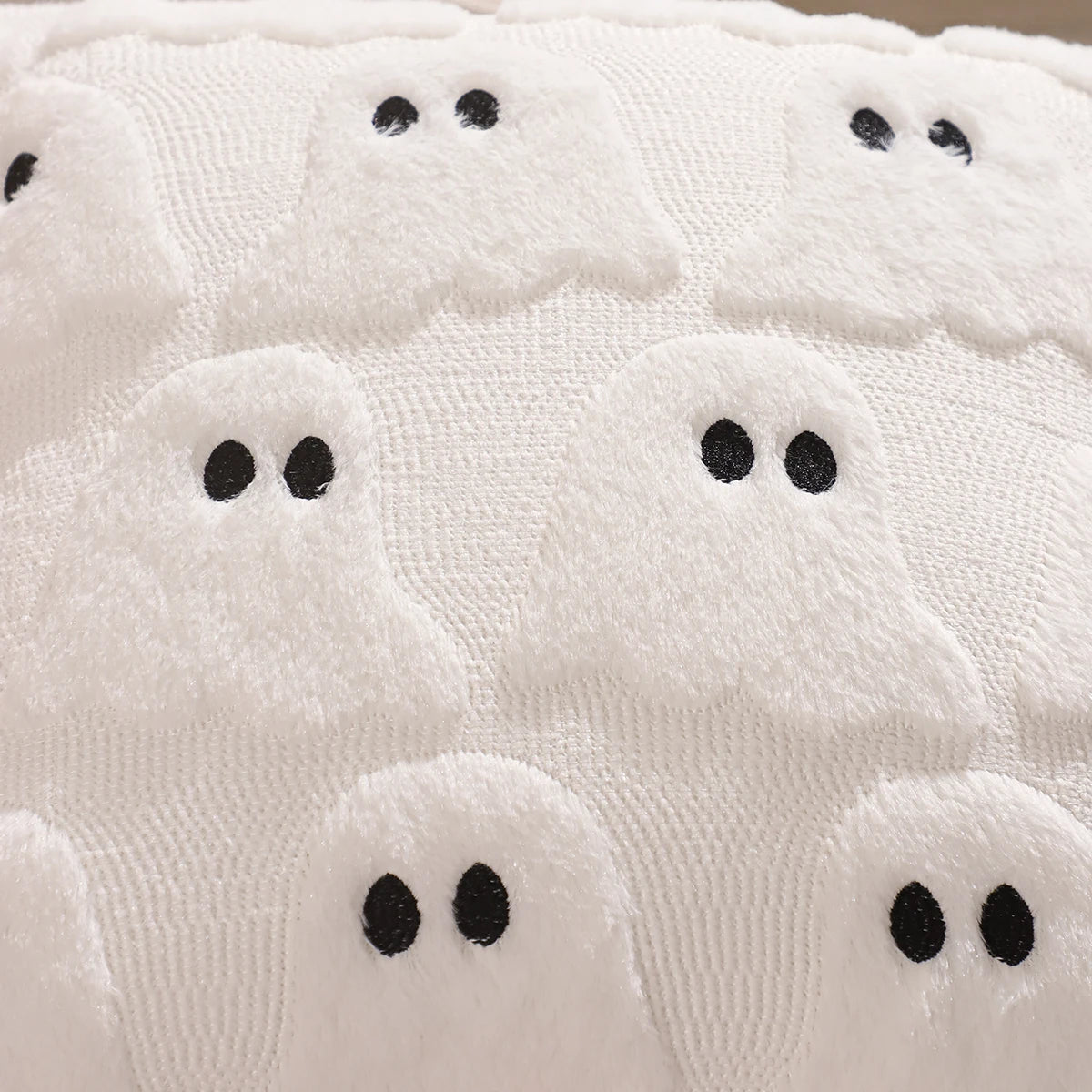 Halloween Decoration Pumpkin Ghost Quilting Plush Pillow 18x18