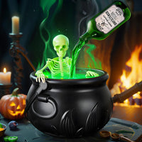 Witch Bowl  Mist Maker Cauldron with Floating Bottle