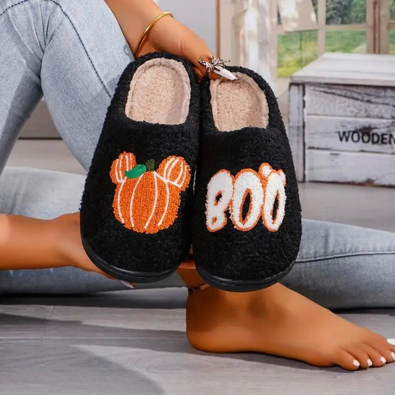 Pumpkin Casual Home Halloween Slippers