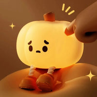 Halloween Hanging Decorations Cute LED Pumpkin Lamps With Rope