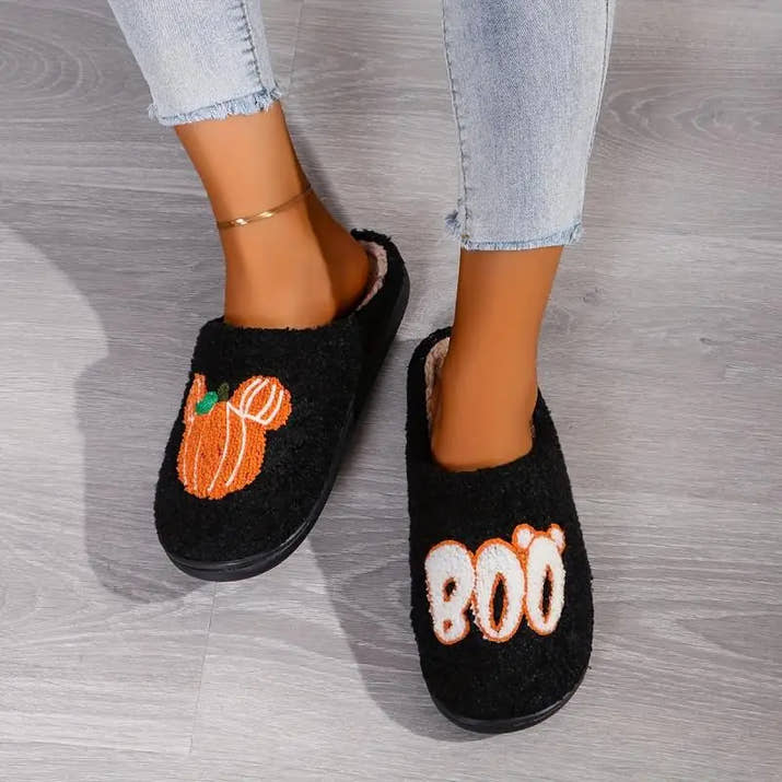 Pumpkin Casual Home Halloween Slippers