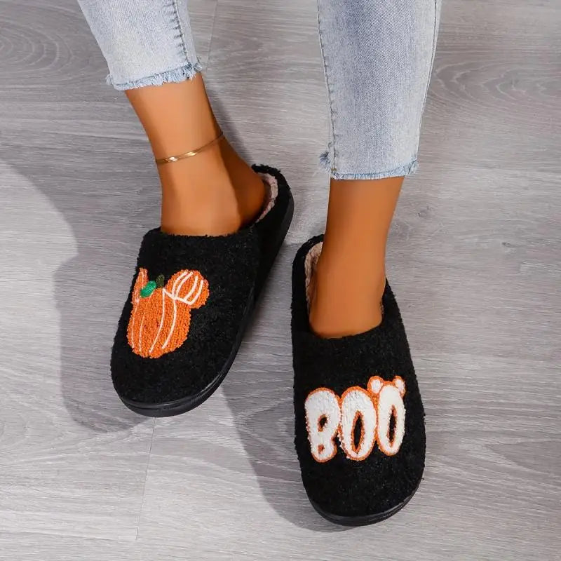 Pumpkin Casual Home Halloween Slippers