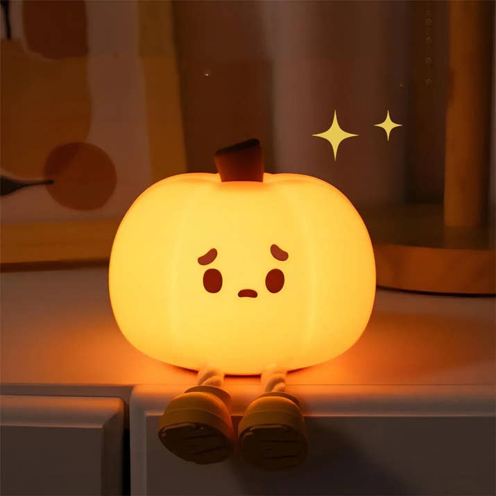 Halloween Hanging Decorations Cute LED Pumpkin Lamps With Rope