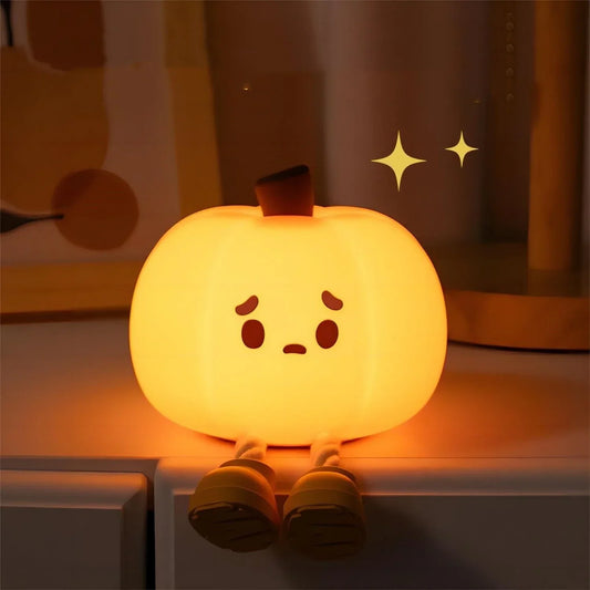 Halloween Hanging Decorations Cute LED Pumpkin Lamps With Rope