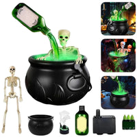 Witch Bowl  Mist Maker Cauldron with Floating Bottle