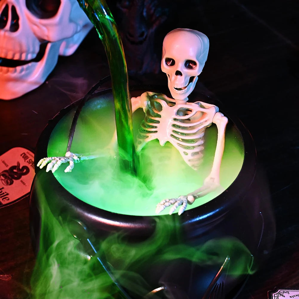 Witch Bowl  Mist Maker Cauldron with Floating Bottle