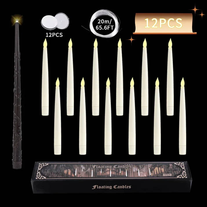 Floating Candles with Wand Light