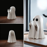 Middle Finger Ghost Statue