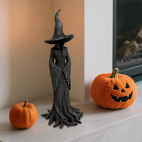 Witch Statue Spooky Halloween Witch Statue Sculpture