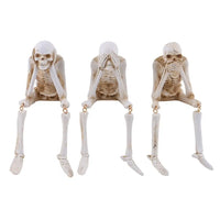 Skeleton Pose Decor  Halloween  Statues Set