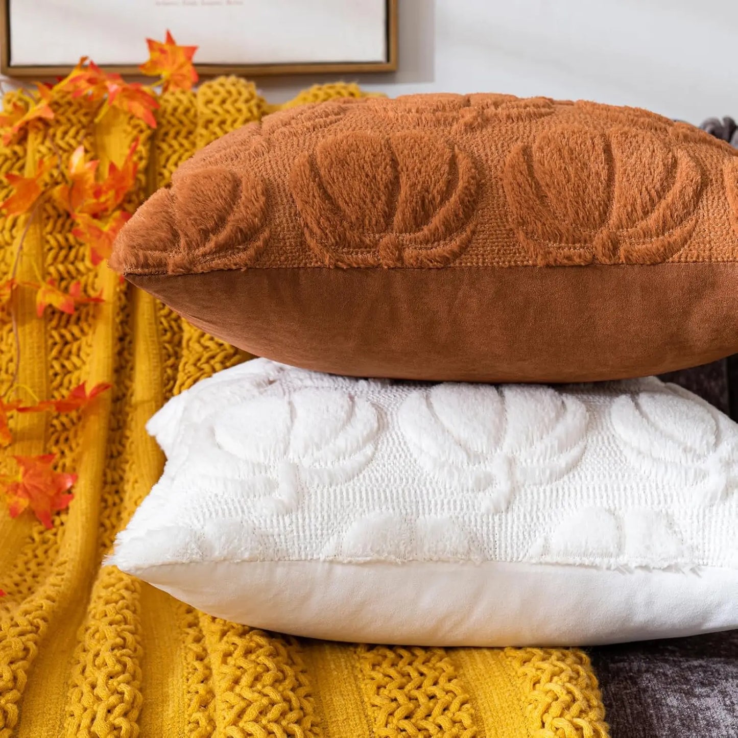 Halloween Pumpkin Pillow Covers Decorative Pattern Pillowcases 18x18
