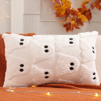 Halloween Decoration Pumpkin Ghost Quilting Plush Pillow 18x18