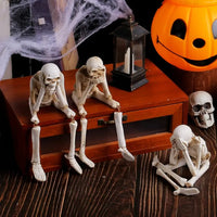 Skeleton Pose Decor  Halloween  Statues Set
