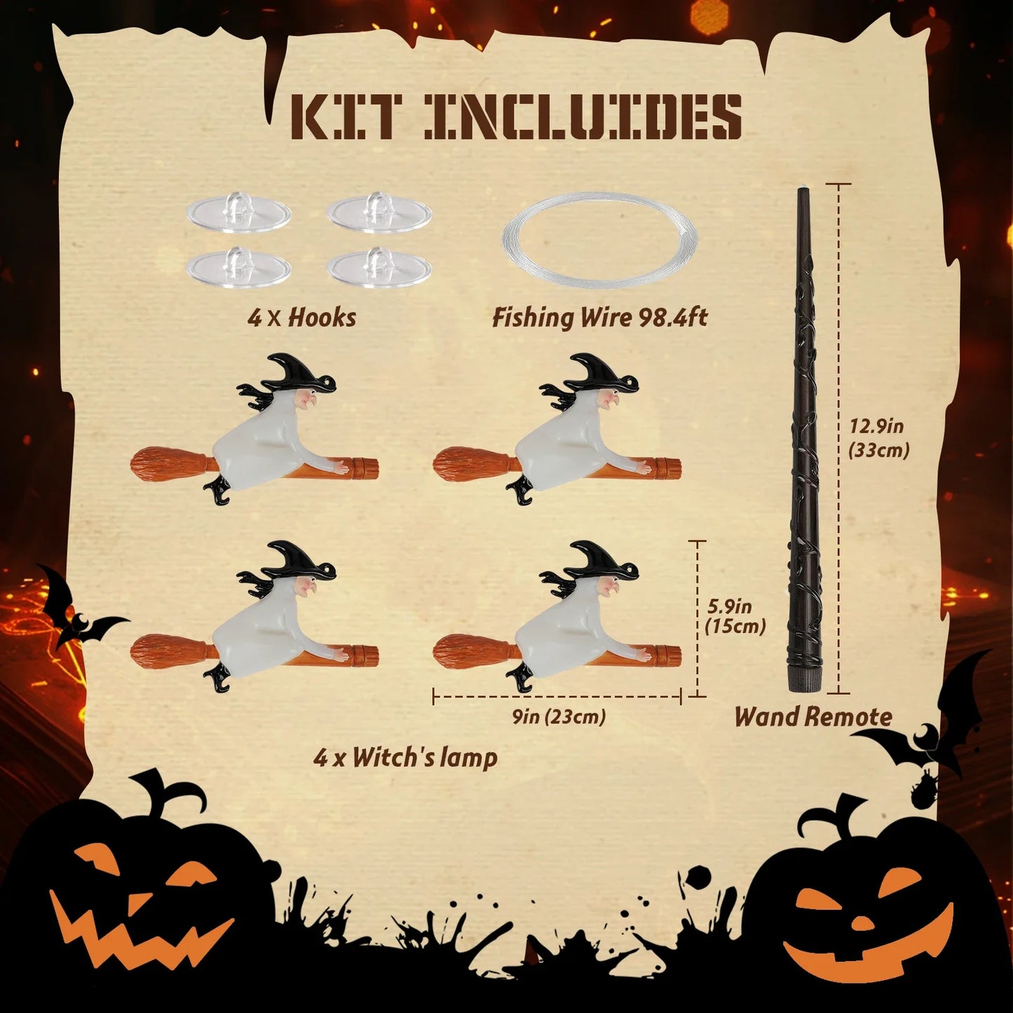Floating Candles with Wand Light
