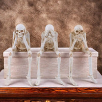 Skeleton Pose Decor  Halloween  Statues Set