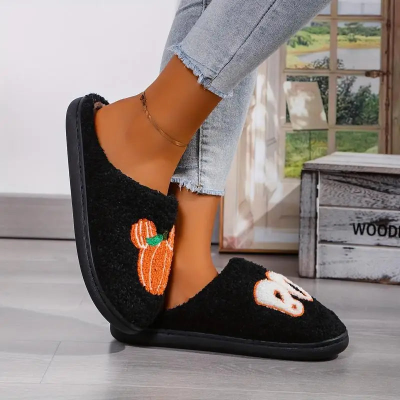 Pumpkin Casual Home Halloween Slippers