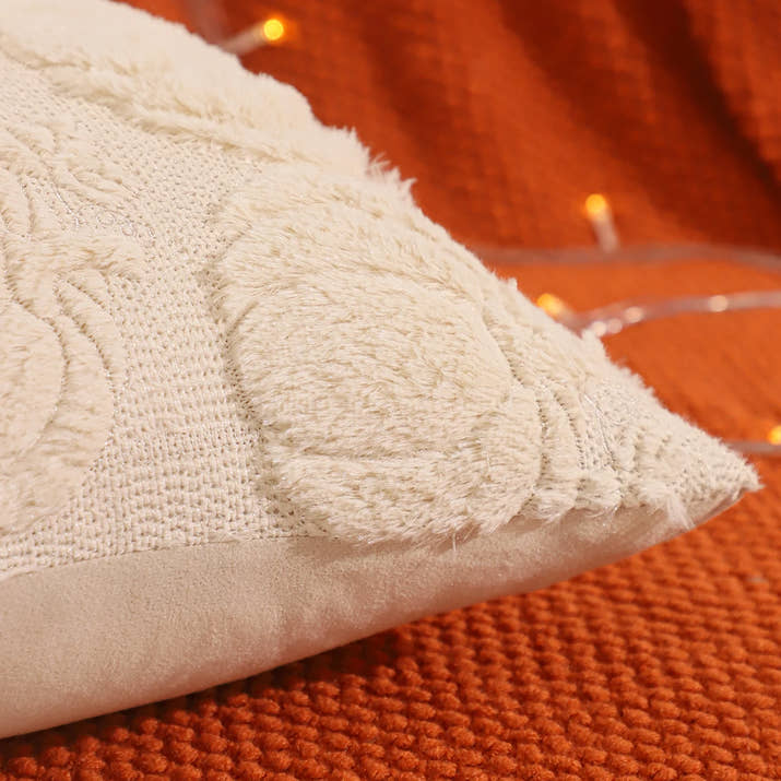 Halloween Decoration Pumpkin Ghost Quilting Plush Pillow 18x18