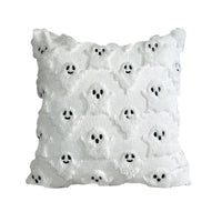 Ghost Pumpkin Fur Pillow Covers 18x18