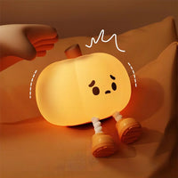 Halloween Hanging Decorations Cute LED Pumpkin Lamps With Rope