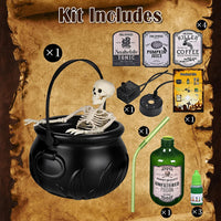 Witch Bowl  Mist Maker Cauldron with Floating Bottle