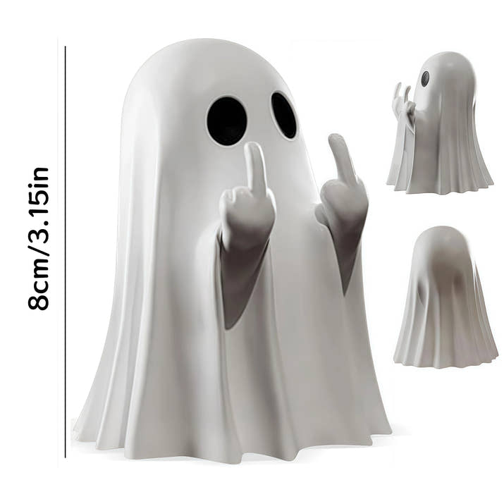 Middle Finger Ghost Statue