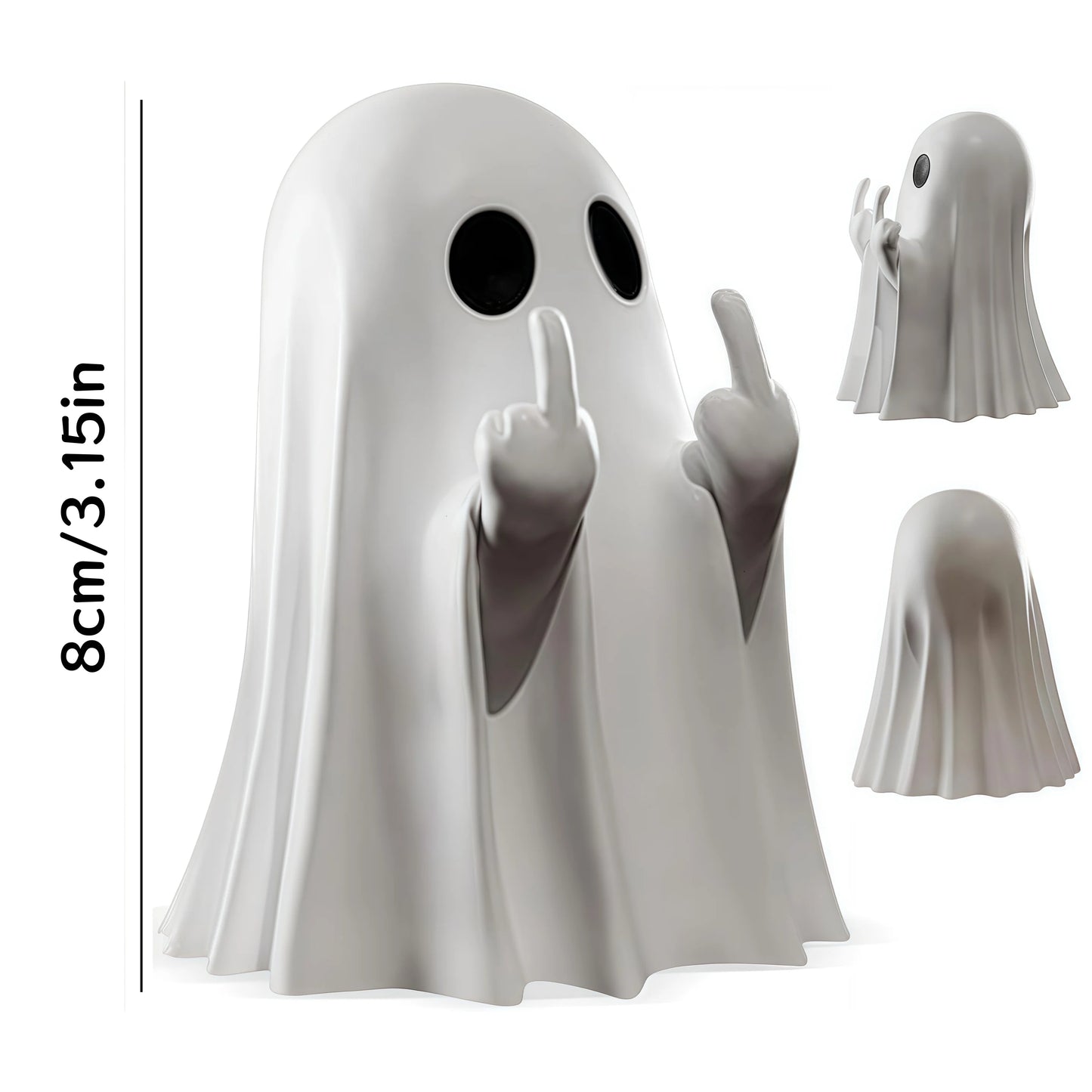 Middle Finger Ghost Statue