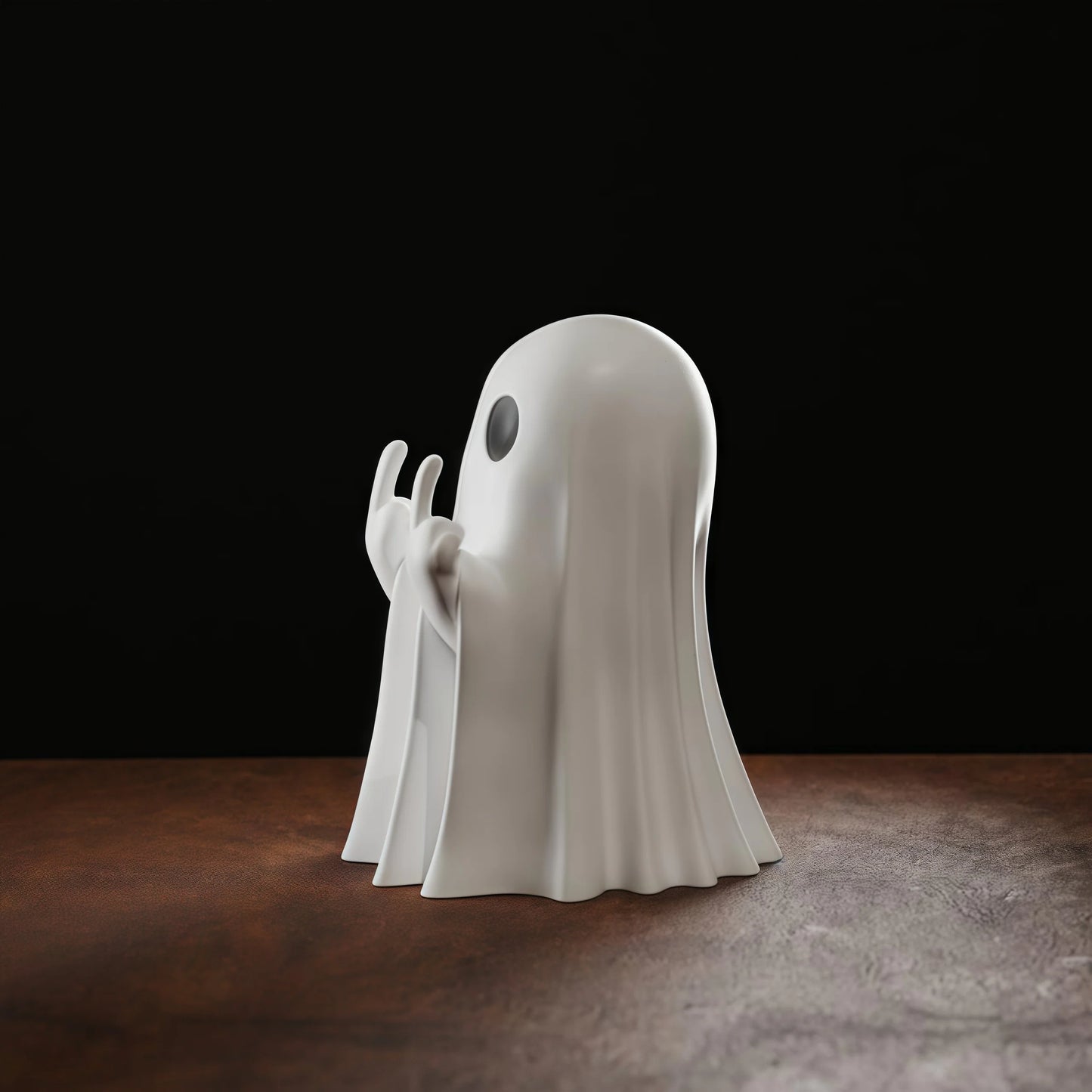 Middle Finger Ghost Statue