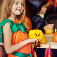 Halloween Hanging Decorations Cute LED Pumpkin Lamps With Rope