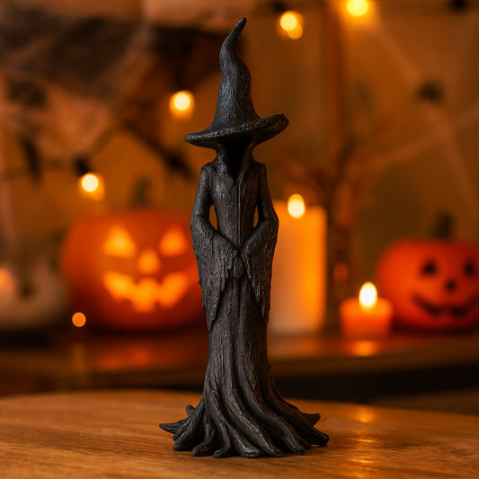 Witch Statue Spooky Halloween Witch Statue Sculpture