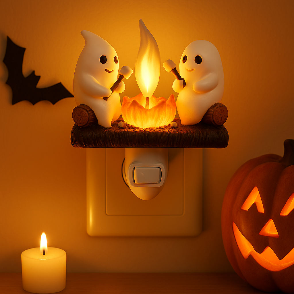 Ghost Campfire Flickering Night Light.